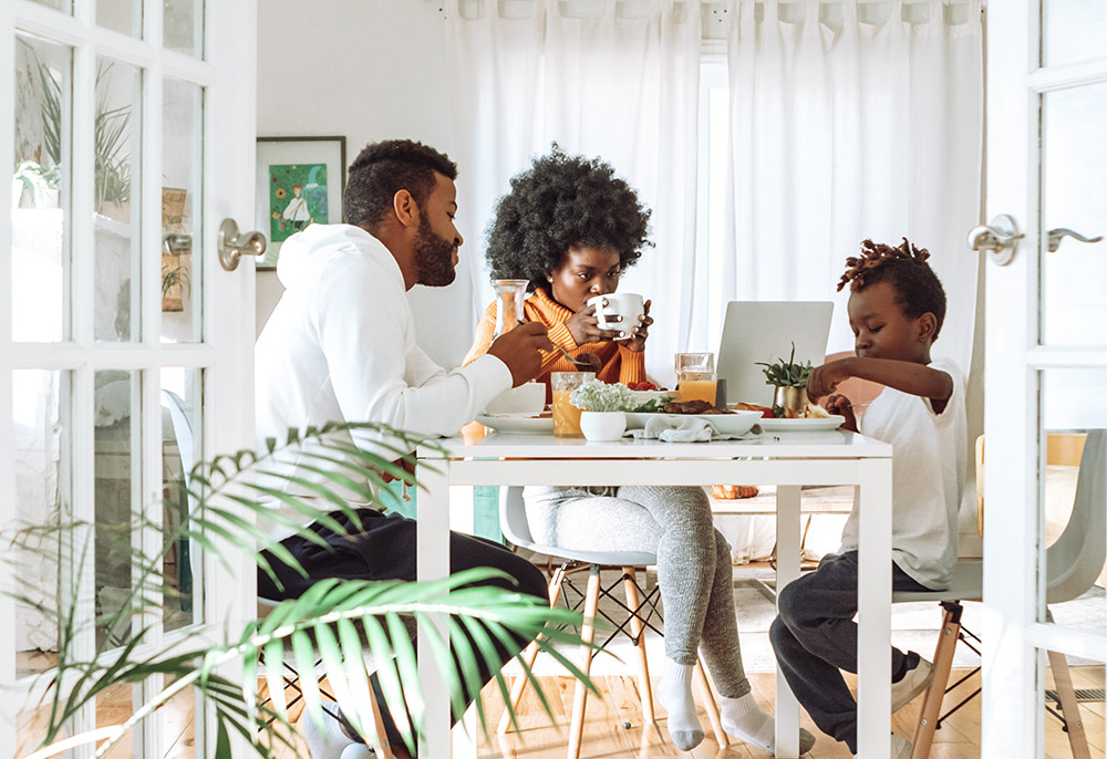 Family at table