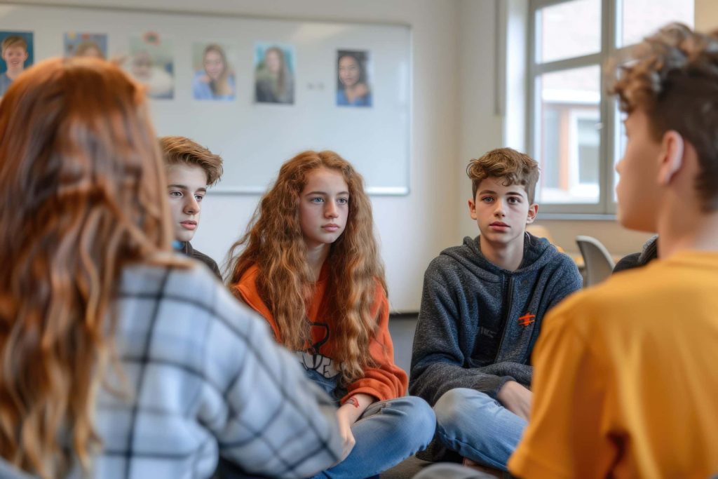 Group of teenagers