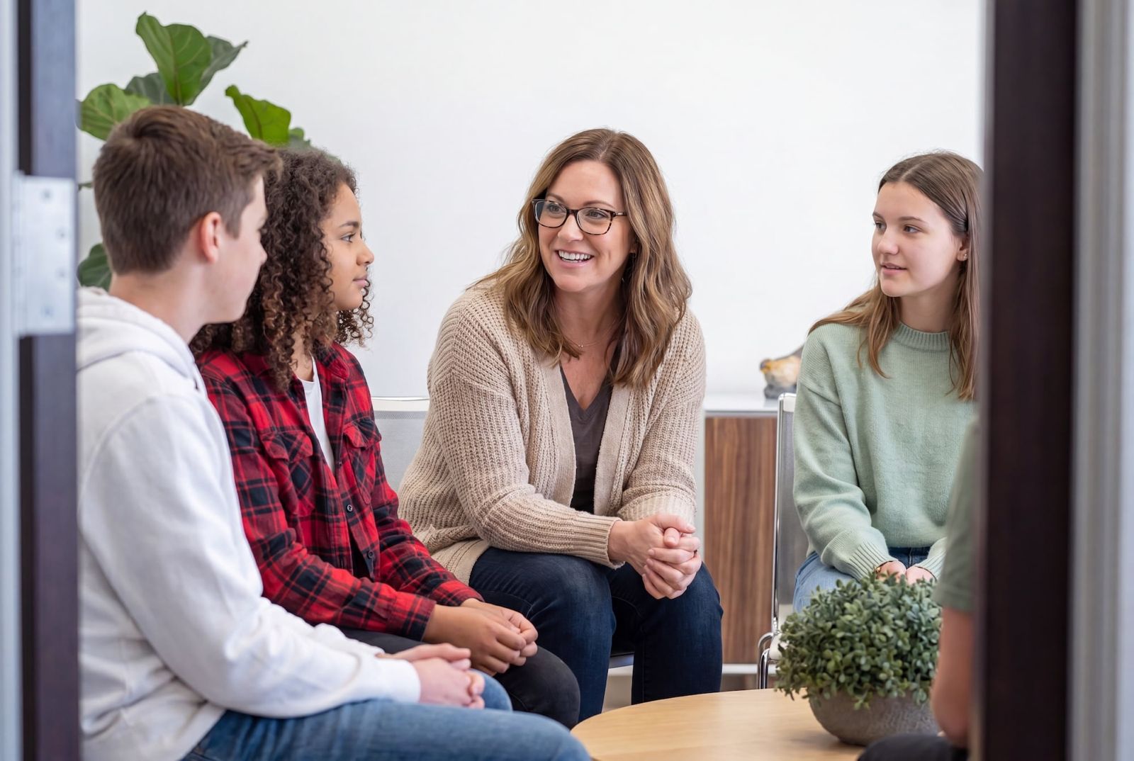 teen counseling session